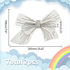 Big Bowknot Decorative Organza Embroidered Collar Trim AJEW-WH0518-41A-2