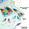 DIY Butterfly Wings Dangle Earring Making Kit DIY-TA0004-45-12