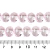 Transparent Electroplate Glass Beads Strands EGLA-N012-06F-4