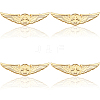 4Pcs Alloy Lapel Pin Backs for Security JEWB-DC0001-22A-1