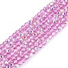 Transparent Glass Beads Strands EGLA-N028-01A-A04-1