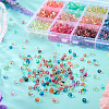 180G 12 Colors 6/0 Gradient Color Glass Seed Beads SEED-TA0001-63-6