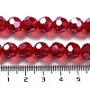 Electroplate Transparent Glass Beads Strands EGLA-A035-T10mm-A01-4