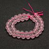 Natural Rose Quartz Beads Strands G-E375-6mm-01-3