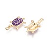 Alloy Enamel Pendants PALLOY-T092-26G-05-2