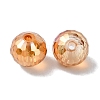 Full Rainbow Plated Glass Beads EGLA-P059-02A-FR01-2