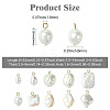10Pcs 10 Styles Natural Baroque Keshi Pearl Pendants KK-CJ0003-62-2