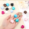 CHGCRAFT 16Pcs 8 Colors Food Grade Eco-Friendly Silicone Focal Beads SIL-CA0001-83-3