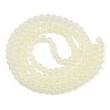 Baking Painted Imitation Jade Glass Round Bead Strands DGLA-N003-10mm-02-2