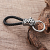 Braided PU Leather Keychains RO3493-5