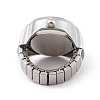 201 Stainless Steel Stretch Watchband Finger Ring Watches WACH-G018-01P-02-3