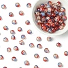 100Pcs Crackle Glass Beads CCG-YW0001-19A-11-1