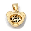 Rack Plating Brass Micro Pave Cubic Zirconia Charms KK-G456-23G-07-2