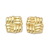 Brass Stud Earrings EJEW-H154-08A-G-4