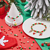 Christmas Theme 1500Pcs 5 Colors Opaque Acrylic Beads MACR-SP0001-01A-01-4