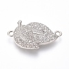 Brass Micro Pave Cubic Zirconia Links Connectors ZIRC-I032-41-2