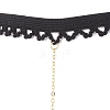 Brass Double Layer Star Tassel Thigh Leg Chains AJEW-AN00639-7