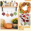 Autumn DIY Maple Leaf Tree Felt Hanging Ornaments DIY-WH0407-04-5