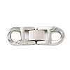 304 Stainless Steel Fold Over Clasps STAS-S185-14P-A-1