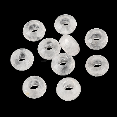 Natural Quartz Crystal European Beads GG-NH0003-A11-1