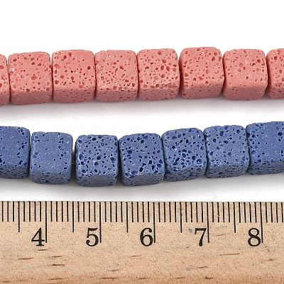 Handmade Porcelain Imitation Lava Rock Beads Strands PORC-P032-01C-M-1