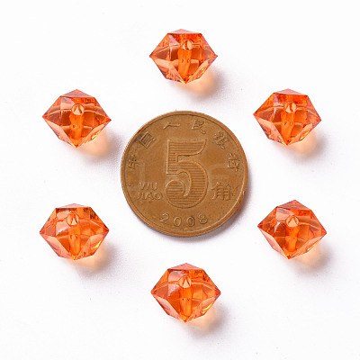 Transparent Acrylic Beads TACR-S154-15B-84-1