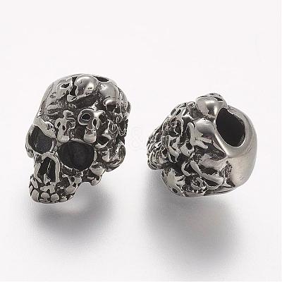 304 Stainless Steel European Beads STAS-A032-026AS-1