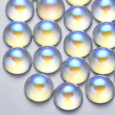 Transparent Glass Cabochons GLAA-S190-013A-F01-1