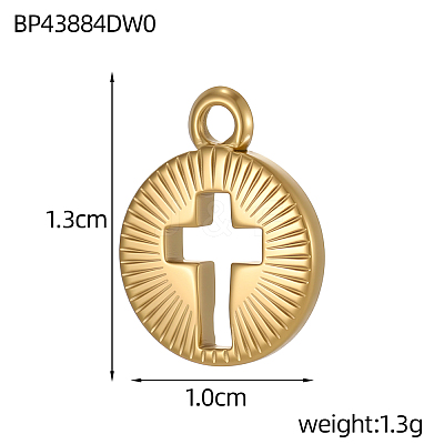 304 Stainless Steel Charms STAS-OY007-13G-1
