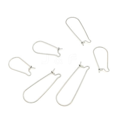 Stainless Steel Hoop Earring Findings STAS-WH0014-34A-P-1