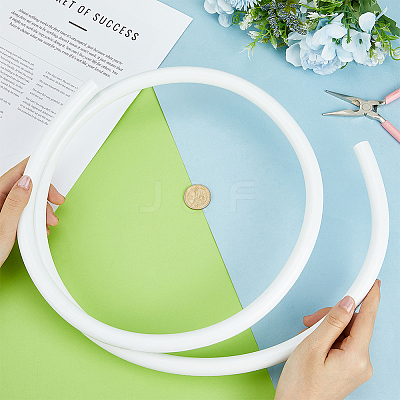 2 Rolls Plastic Aluminum Curved Shaped Tube FIND-PH0029-23A-1