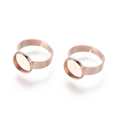 Adjustable 201 Stainless Steel Finger Rings Components X-STAS-G187-01RG-10mm-1