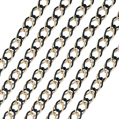 2m Aluminium Two Tone Rhombus Link Chains CHA-TA0001-41BG-1