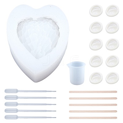Heart Jewelry Tray Silicone Molds DIY-SC0010-30-1