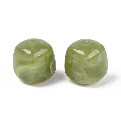 Opaque Acrylic Beads OACR-ZX006-33J-1