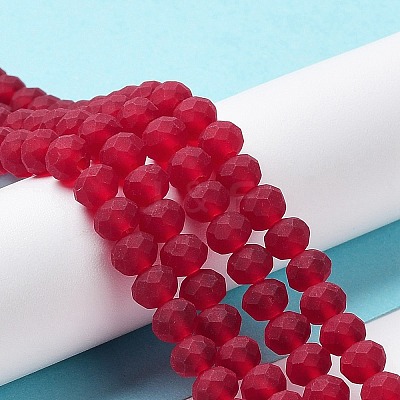 Transparent Glass Beads Strands EGLA-A034-T6mm-MD07-1