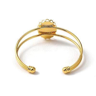Alloy Double Wire Cuff Bangle Makings FIND-WH0126-156G-1