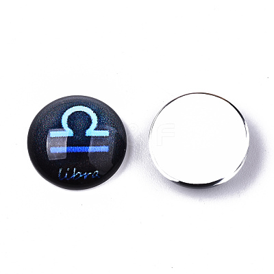 Glass Cabochons GGLA-R041-12mm-02-1