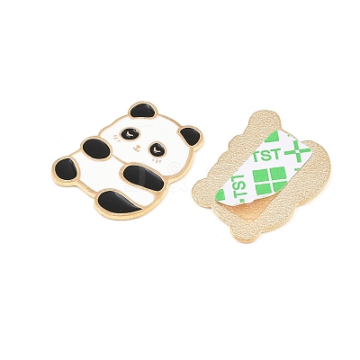 Animal Alloy Enamel Cabochons AL-CBA1A6F-01KCG-A-1