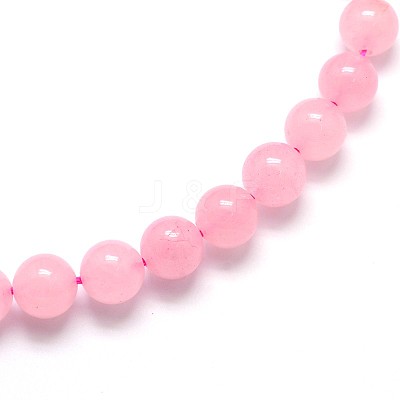 Natural Rose Quartz Round Beads Strands X-G-O047-04-6mm-1