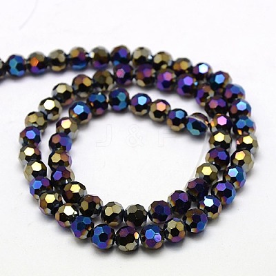 Electroplate Glass Beads Strands EGLA-J042-8mm-AB01-1