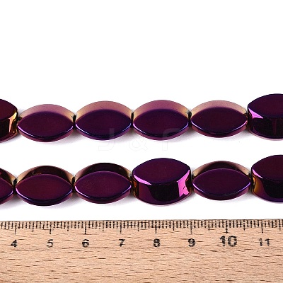 Electroplate Glass Beads Strands X-EGLA-Q134-02A-A04-1