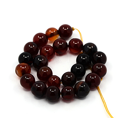 Natural Agate Beads Strands G-G515-10mm-04-1