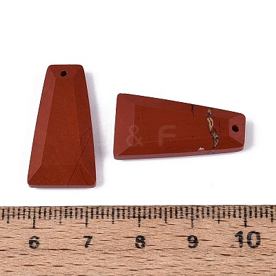Natural Red Jasper Pendants G-Q601-10D-1