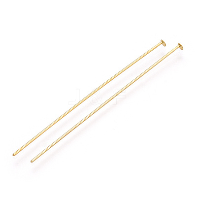 Brass Flat Head Pins KK-G331-11-0.7x55-1