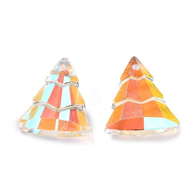 Glass Rhinestone Pendants RGLA-O002-A01-001PS-1