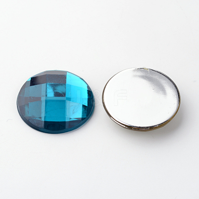 Imitation Taiwan Acrylic Rhinestone Flat Back Cabochons X-GACR-D002-25mm-M-1
