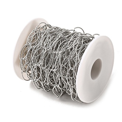 304 Stainless Steel Oval Link Chains CHS-C018-01B-P-1