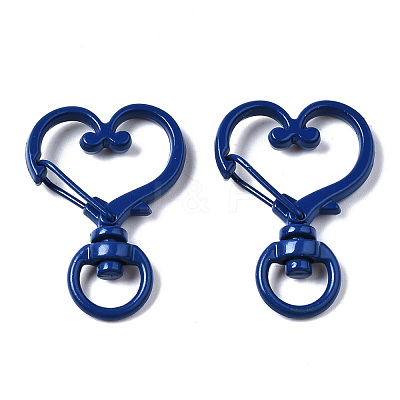 Spray Painted Eco-Friendly Alloy Swivel Snap Hooks Clasps PALLOY-T080-17-NR-1