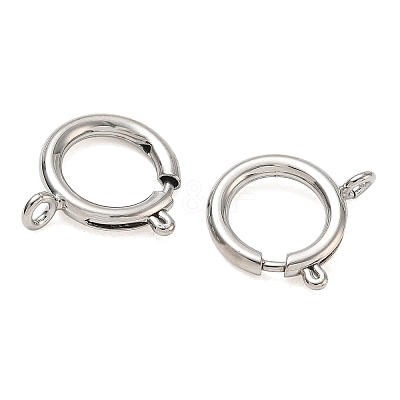 Brass Spring Ring Clasps KK-CBA1AE8-05F-P-1